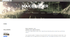 Desktop Screenshot of blog.max.berger.name