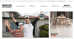 Desktop Screenshot of berger.com.au